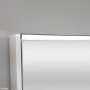 Fie LED Mirror Cabinet with Display Shelf & Matte White Side Panels 900